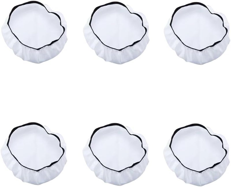 EDNEY 6 Pack 7 Inches/ 18 cm Standard Diffuser Lamp Cover, Cloth Diffuser Light Sock Lampshade Reflector for Studio Strobe Reflector (White) - Image 1